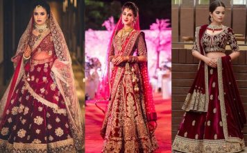 Try Wedding Lehanga in various styles wedding lehanga