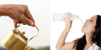 Drinking water after having tea and coffee